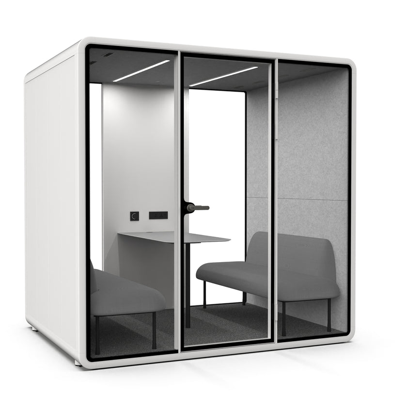 Evolve Large Office Pod - Meet | Rear Utility Panel (4 Person)