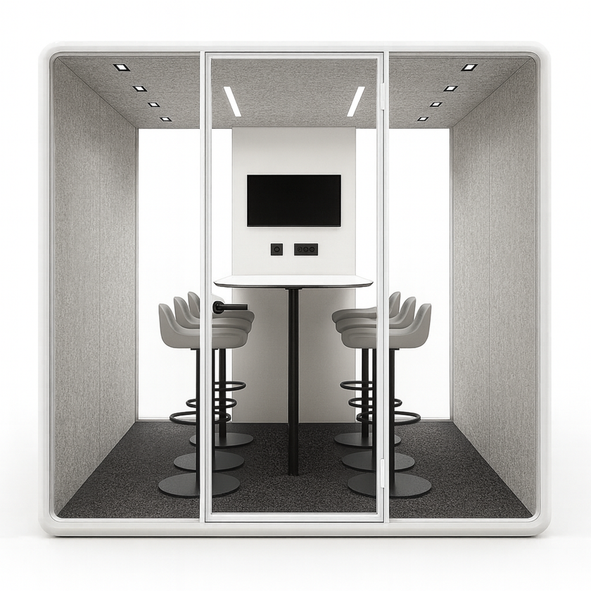 Evolve XL Office Pod - Conference | Rear Utility Panel (6 Person)