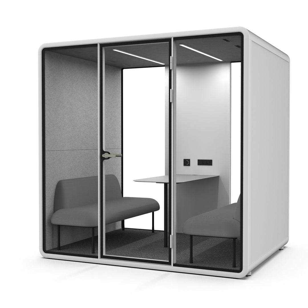 Evolve Large Office Pod - Meet | Rear Utility Panel (4 Person) | Humble ...