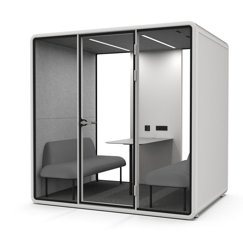Evolve Large Office Pod - Meet | Rear Utility Panel (4 Person)