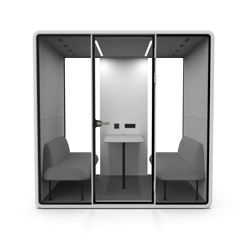 Evolve Large Office Pod - Meet | Rear Utility Panel (4 Person)