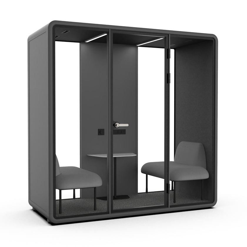 Evolve Slim Large Office Pod - Meet | Rear Utility Panel (2 Person)