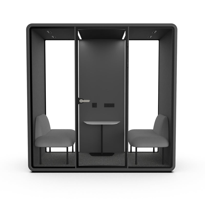 Evolve Slim Large Office Pod - Meet | Rear Utility Panel (2 Person)
