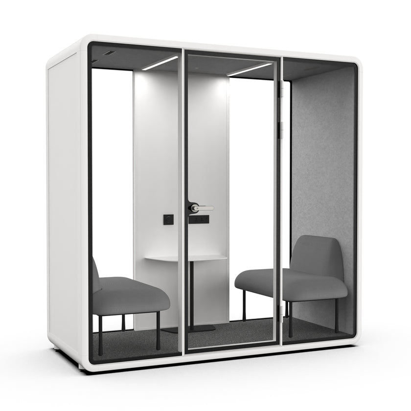 Evolve Slim Large Office Pod - Meet | Rear Utility Panel (2 Person)