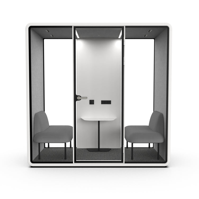 Evolve Slim Large Office Pod - Meet | Rear Utility Panel (2 Person)