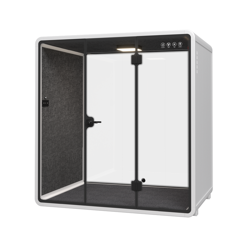 Silent Large Meeting Office Pod White (4 person)