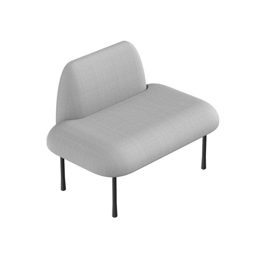 Evolve Slim Large Office Pod - Meet | Rear Utility Panel (2 Person)