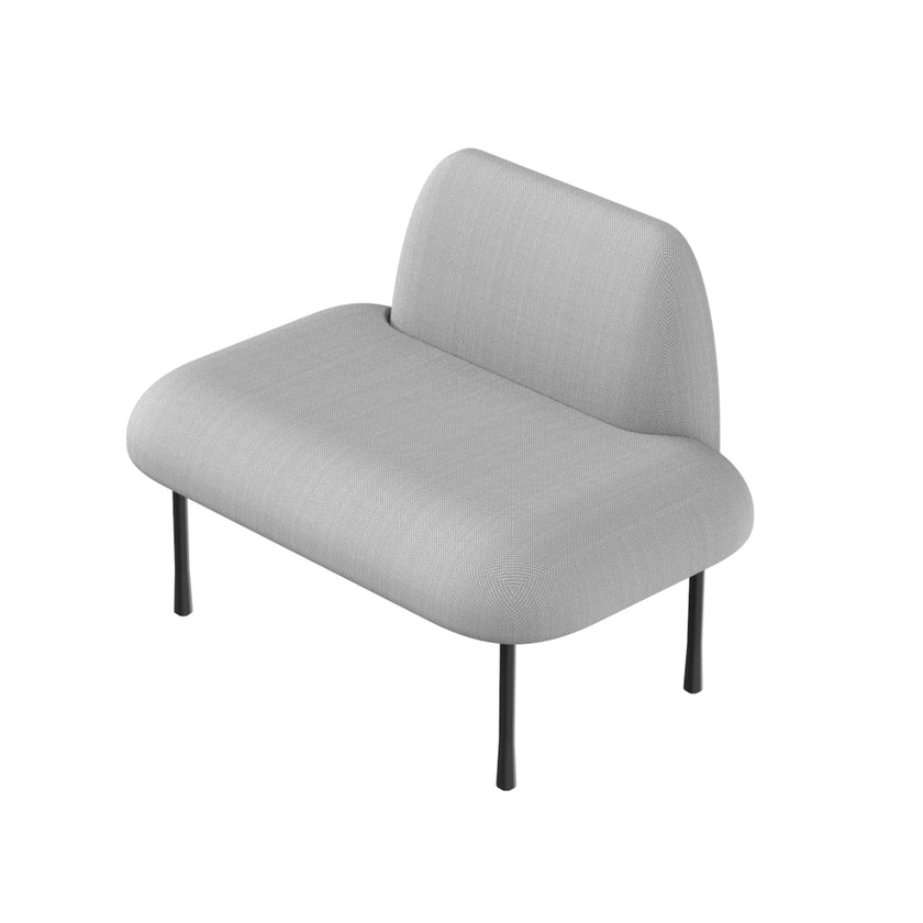 Evolve Slim Large Office Pod - Meet | Rear Utility Panel (2 Person)